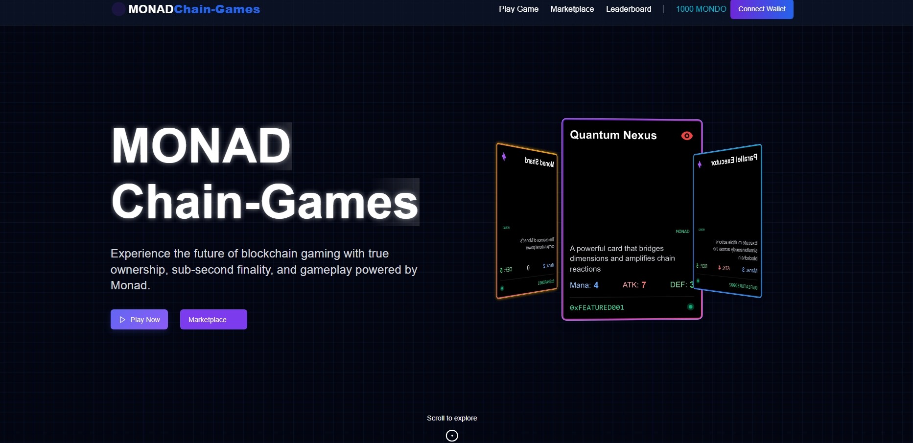 Monad Chain Game
